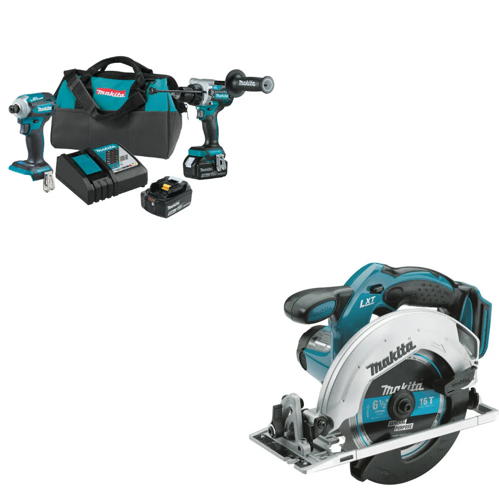 Makita XT288T 18V LXT® Li-Ion 2-Pc. Combo Kit W/ FREE XSS02Z 18V LXT Circ Saw - Mactool Shop