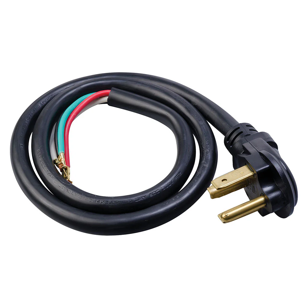 Southwire 9154SW8808 10/4 SRDT 30A Dryer 4' Black Round Cord with NEMA 14-30 Plug - Mactool Shop