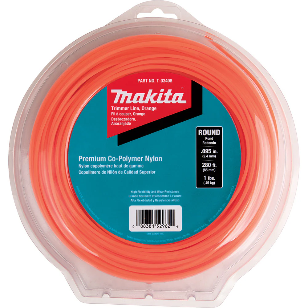 Makita T-03408 Round Trimmer Line, 0.095