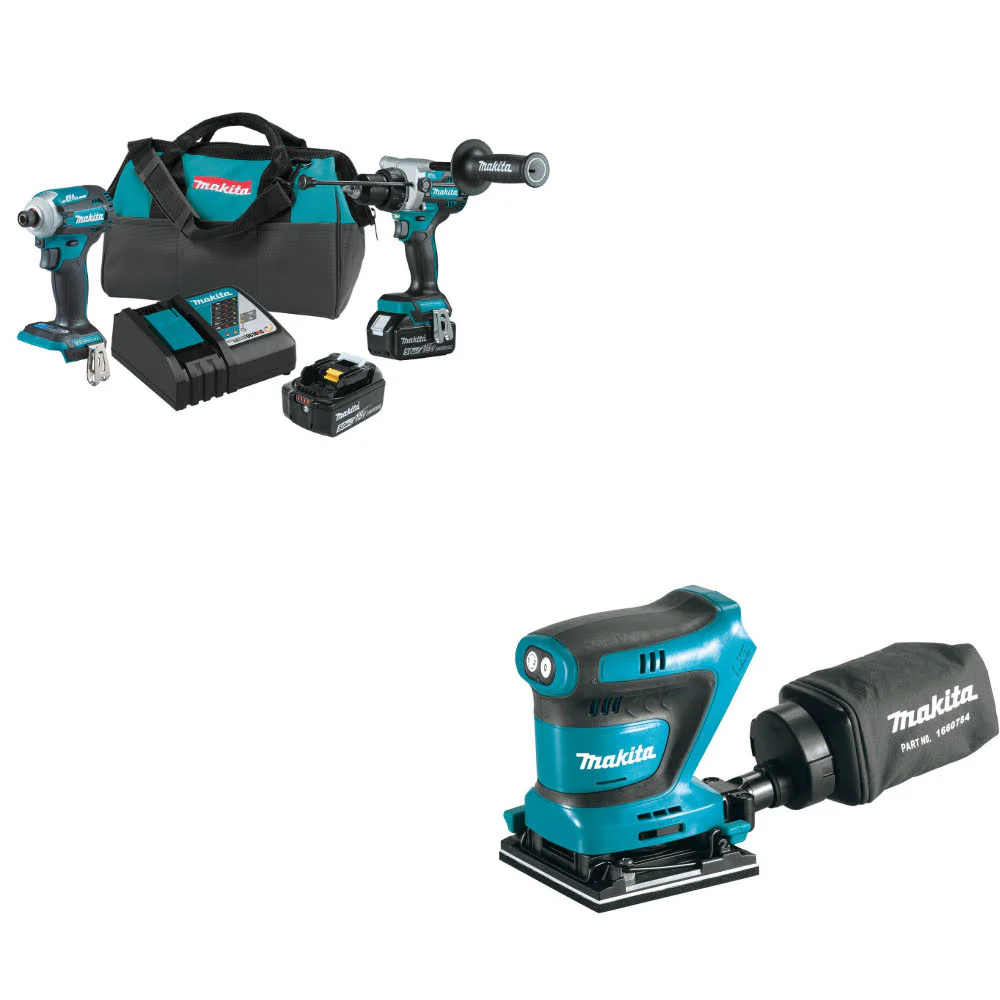 Makita XT288T 18V LXT® Li-Ion 2-Pc. Combo Kit W/ FREE XOB02Z 18V LXT Sander - Mactool Shop