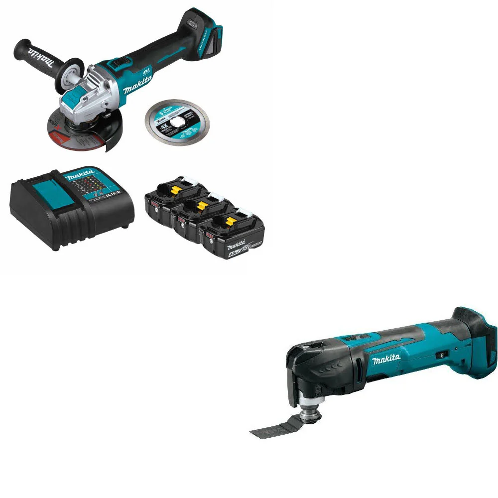 Makita BL1840BSCX3 18V LXT Li-Ion Starter Pack W/ FREE XMT03Z 18V LXT Multi-Tool - Mactool Shop