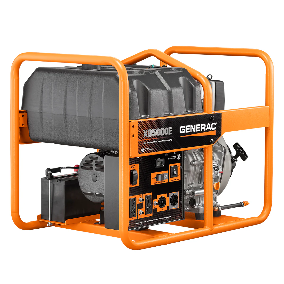 Generac 6864 XD5000E Diesel Portable Generator, CARB - Mactool Shop