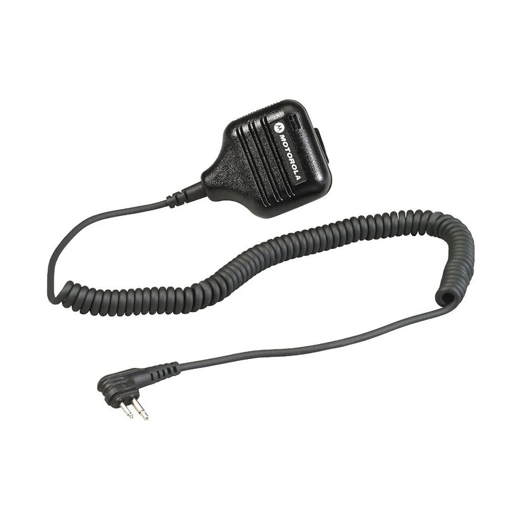 Motorola HKLN4606 Remote Speaker Microphone with PTT and Clip Coiled Cord for Business Radios - Mactool Shop