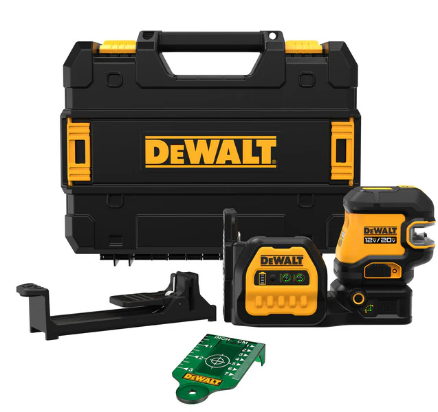 DEWALT DCLE34520GB 20V Cross line 5 Spot Combo Laser Bare Kit - Mactool Shop