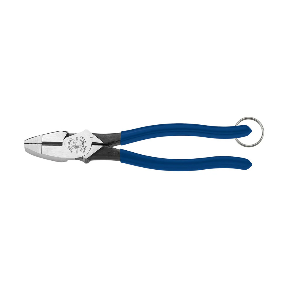 Klein Tools D213-9NETT Pliers, High Leverage Side Cutters, Tether Ring - Mactool Shop