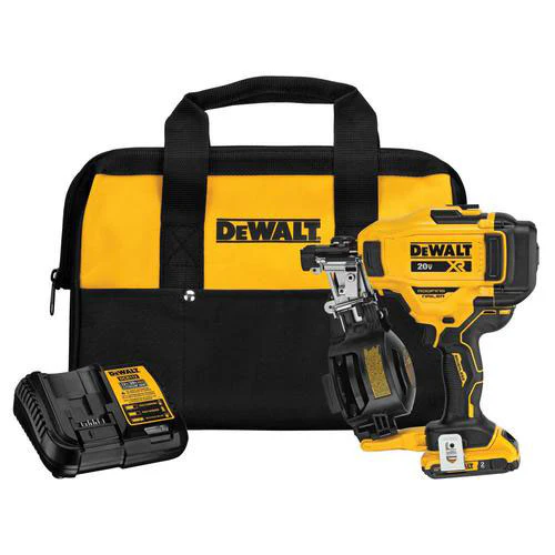 DeWalt DCN45RND1 20V Cordless Roofing Coil Nailer Kit 2.0Ah (15 Deg. 3/4