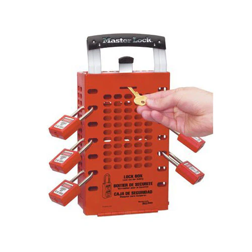 MasterLock 503RED Latch Tight Red Group Lock Box, Wall-Mount Or Portable - Mactool Shop