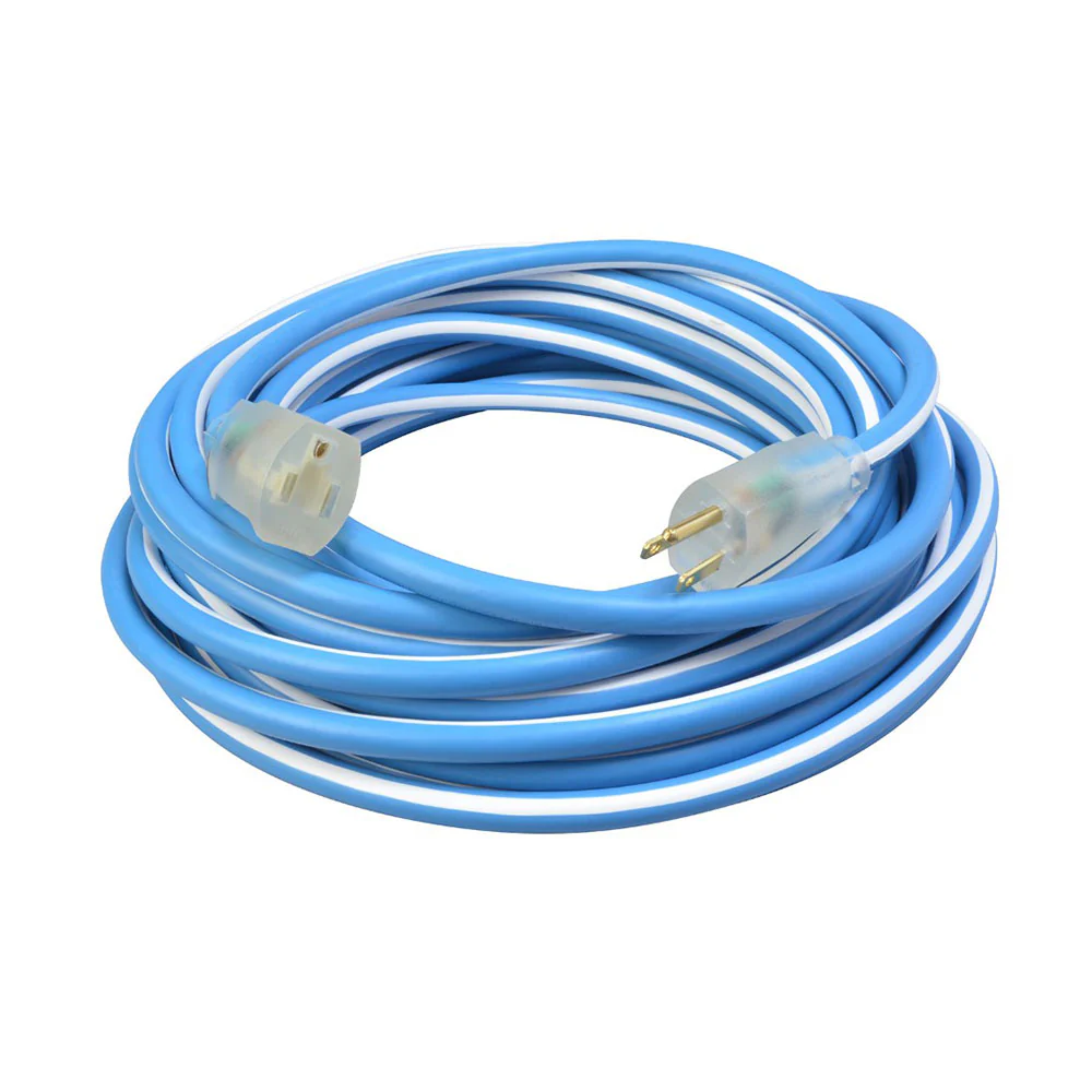 Southwire 1438SW0061 14/3 50' SJEOW Blue/White Cold Supreme Extension Cord - Mactool Shop