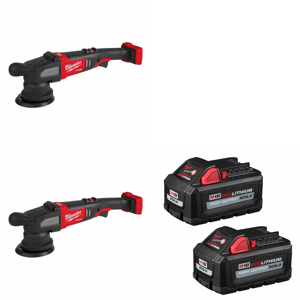 Milwaukee 2684-20 M18 FUEL 15mm Polisher-2PK W/ FREE 48-11-1862 M18 Battery 2Pk - Mactool Shop