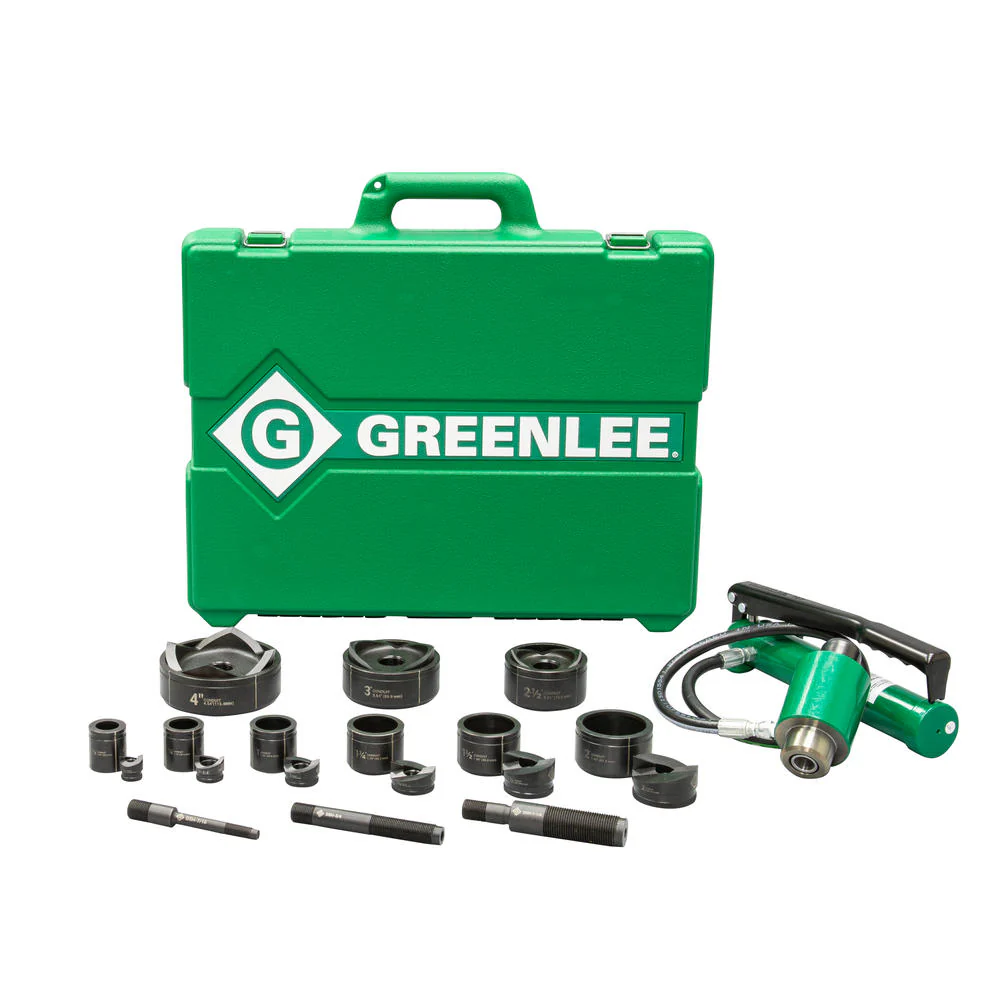 Greenlee 7309SB 11-Ton Hydraulic Knockout Kit Hand Pump, Slug-Buster 1/2