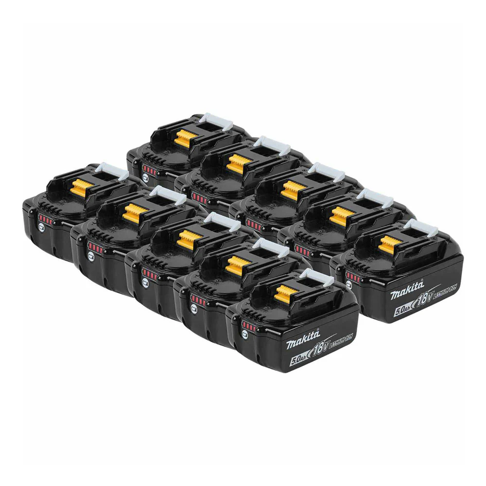 Makita BL1850B-10 18V LXT Lithium-Ion 5.0Ah Battery, 10 Pack - Mactool Shop