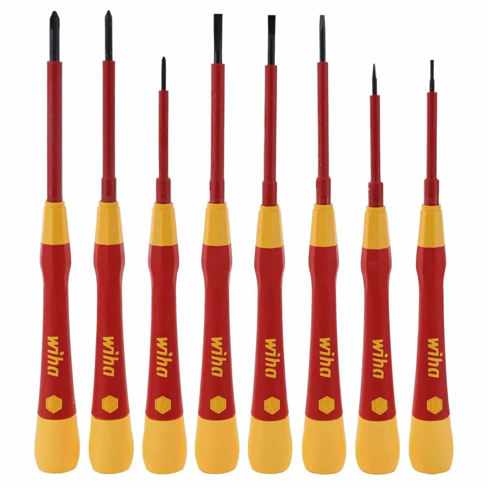 Wiha 32088 8 Piece Insulated PicoFinish Precision Screwdriver Set - Mactool Shop