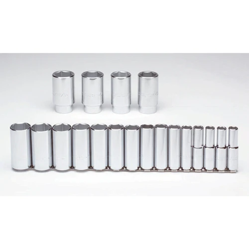 Proto J54101 1/2 Drive 19 Pc. Deep Socket Set - 6 Point - Mactool Shop