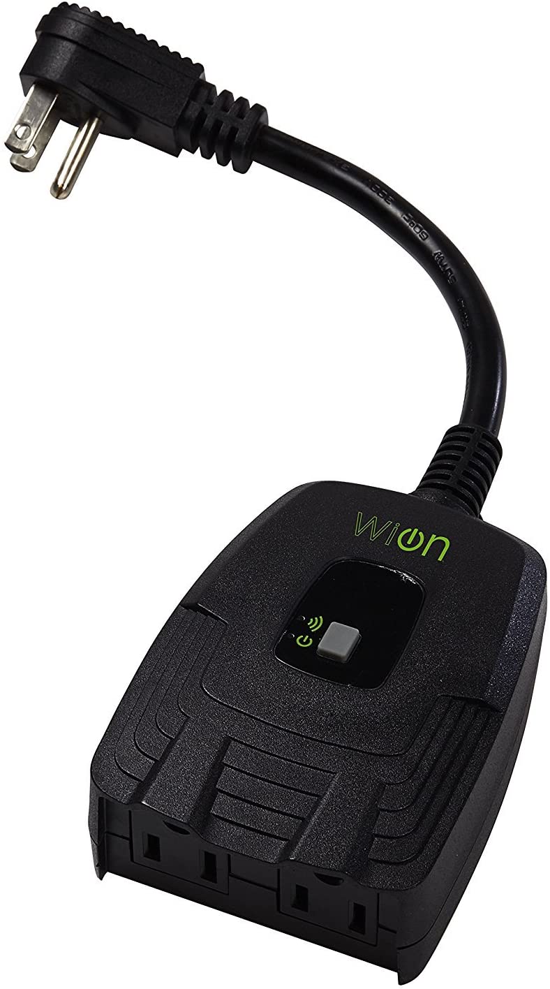 WiOn 50049 Outdoor Wi-Fi Wireless Plug-In Switch, Smartphone And Tablet Automation For Up To 12 - Mactool Shop