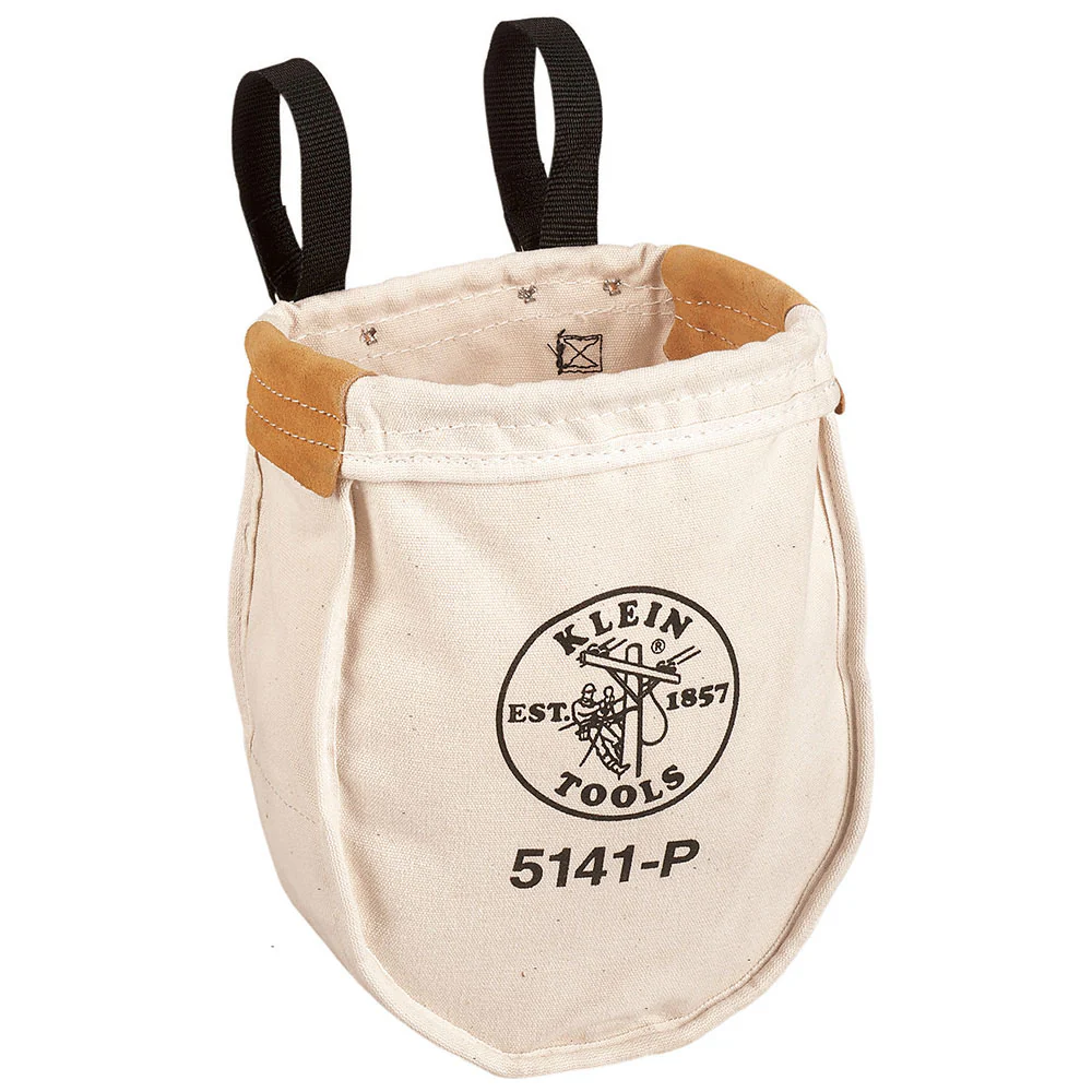 Klein 5141P Tool Bag, Canvas Utility Bag, Loop Connection, 10 x 5 x 12-Inch - Mactool Shop