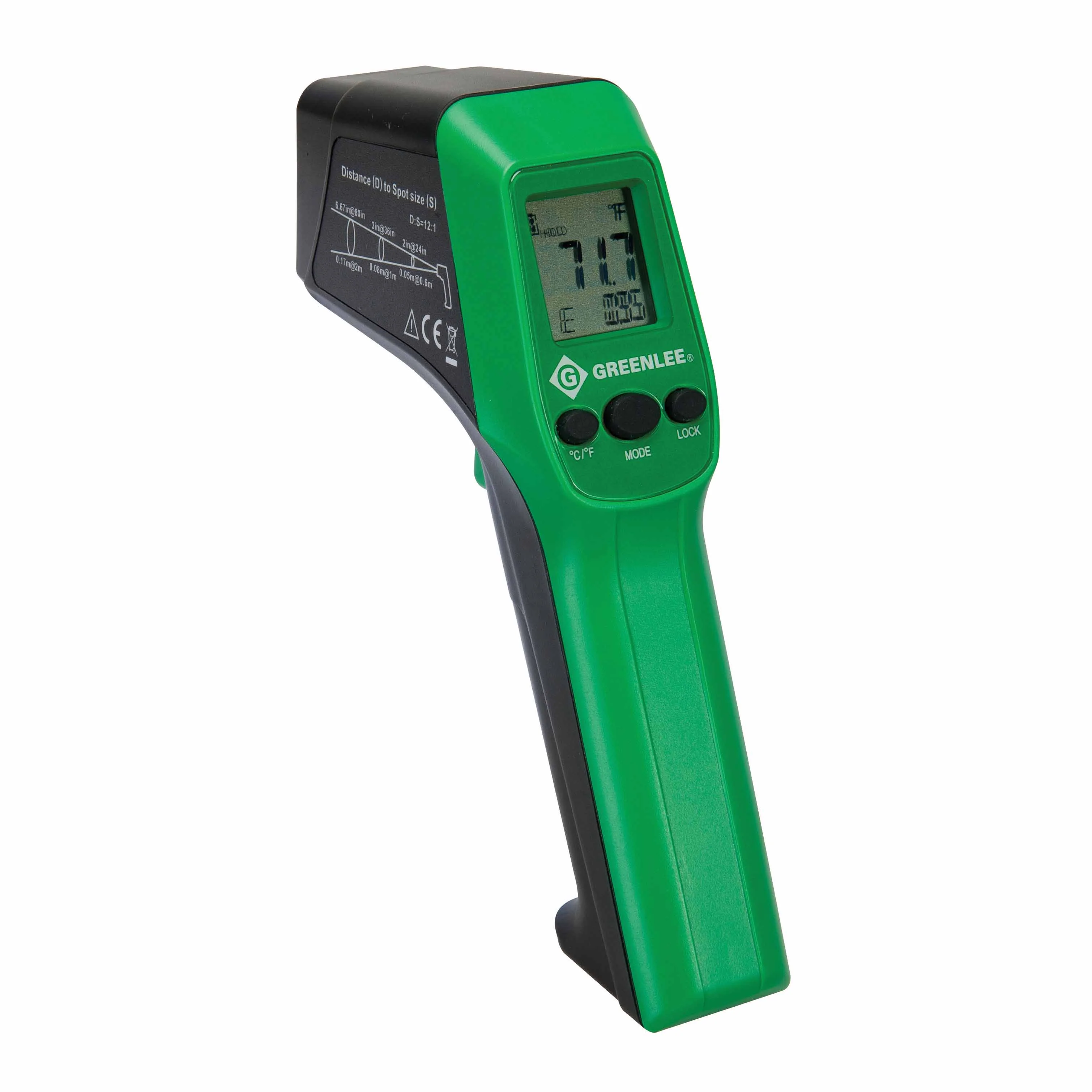 Greenlee TG-1000 Non-Contact Digital Laser Infrared Thermometer, -76 to 1,022°F - Mactool Shop