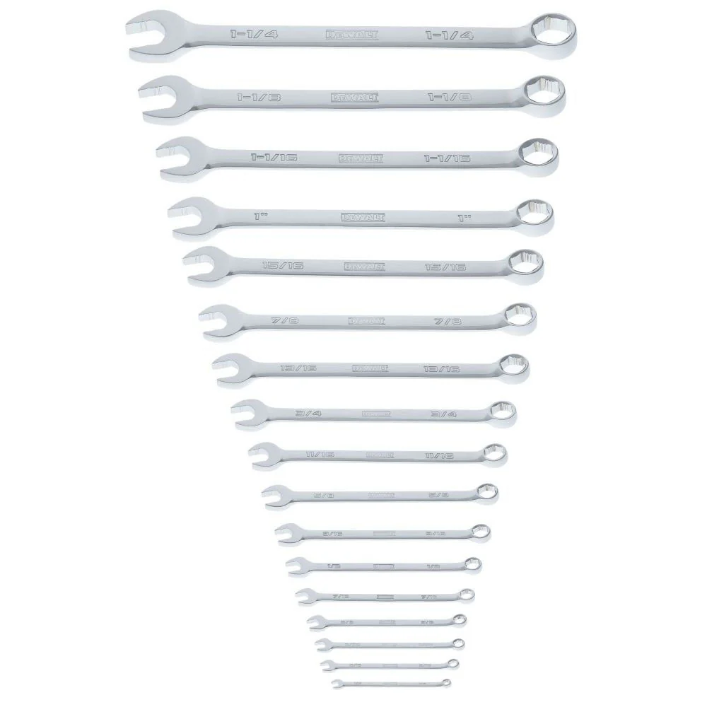 DeWalt DWMT45428 TOUGHSERIES 17-Piece SAE Combination Wrench Set - Mactool Shop