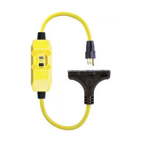 Southwire 26020008-6 2' GFCI Adapter U/G 12/3 3-Outlet 15A W/Lit End - Mactool Shop