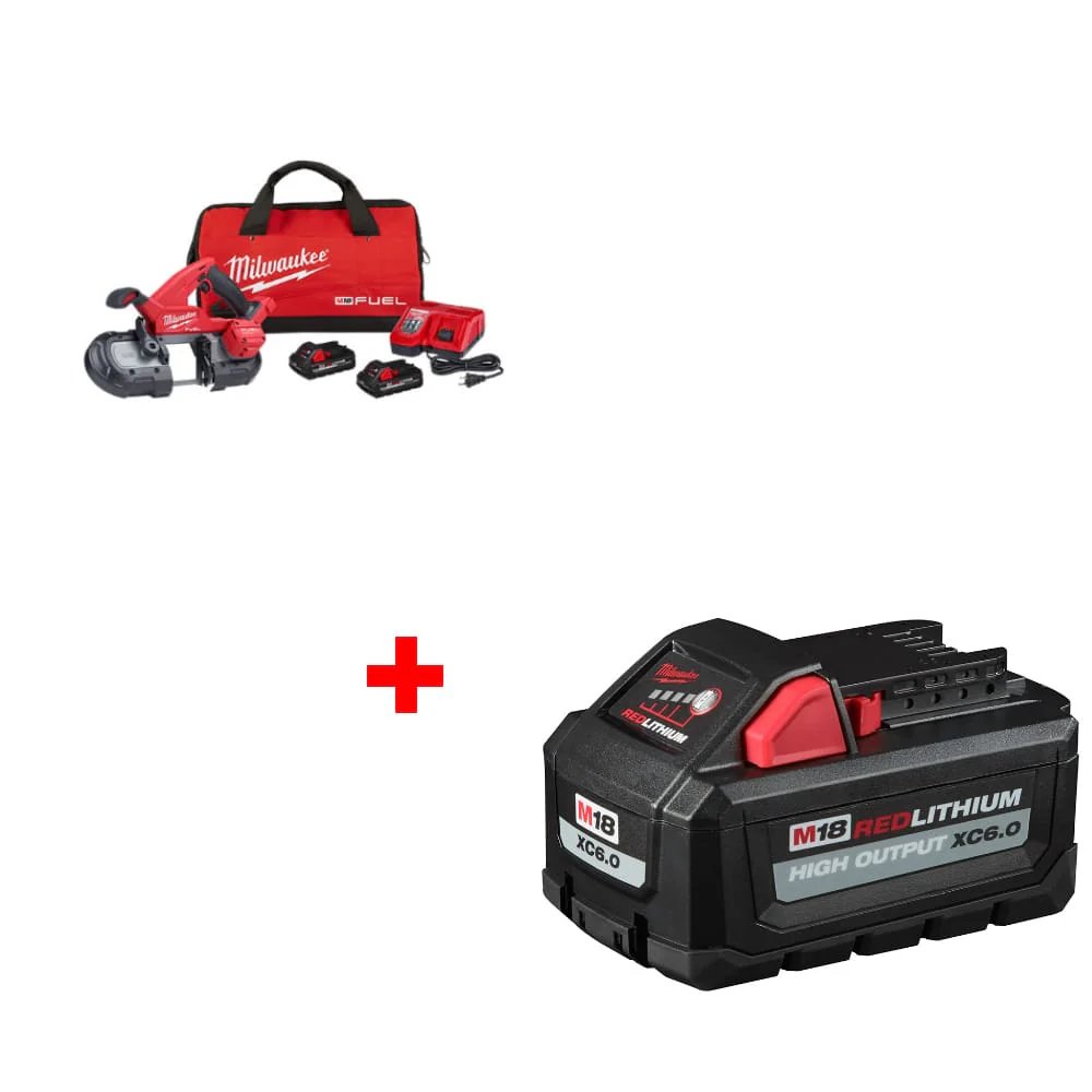 Milwaukee 2829-22 M18 Band Saw Kit w/ FREE 48-11-1865 M18 XC6.0 Battery Pack - Mactool Shop