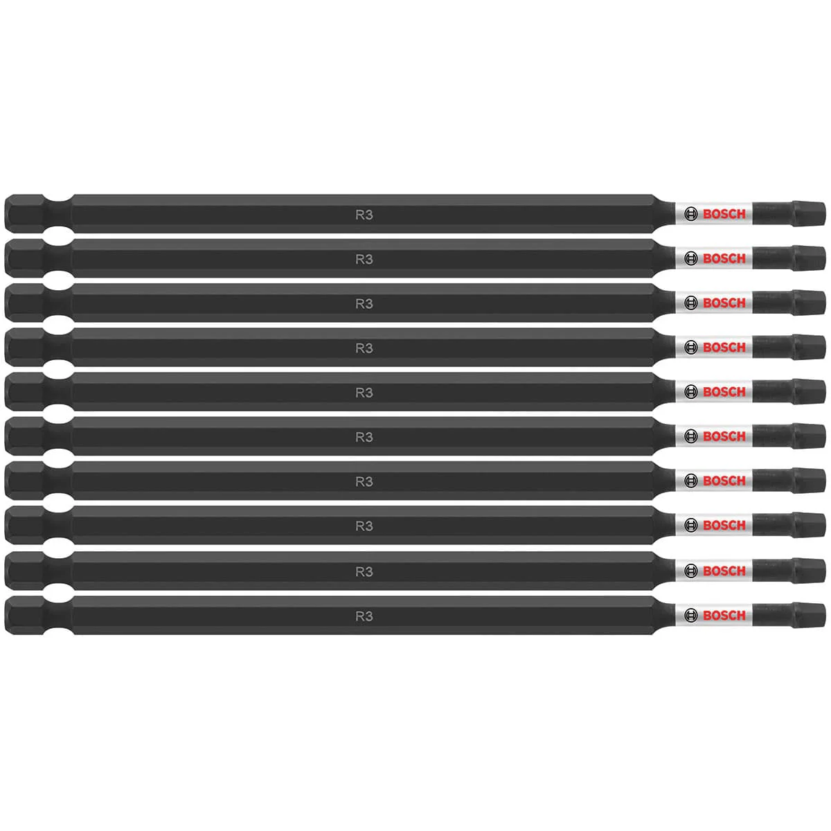 Bosch ITSQ36B 10 pc. Impact Tough 6 In. Square #3 Power Bits (Bulk Pack) - Mactool Shop