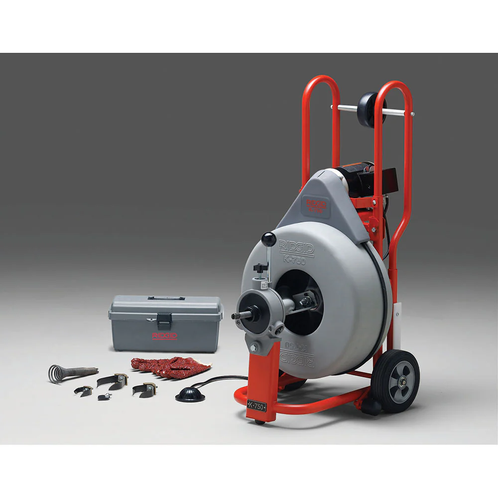 RIDGID 47047 Model K-750 Machine with One Pair of Gloves, AUTOFEED, Standard 5/8