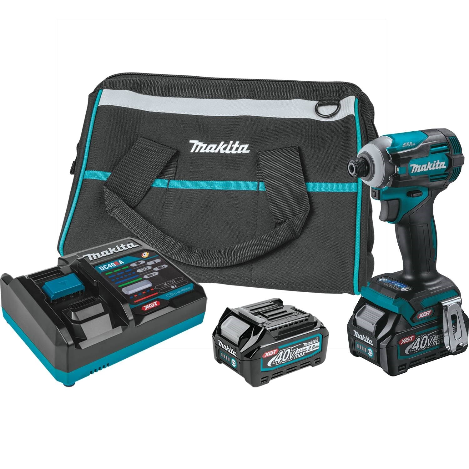 Makita GDT01D 40V max XGT® 4-Speed Impact Driver Kit (2.5Ah) - Mactool Shop