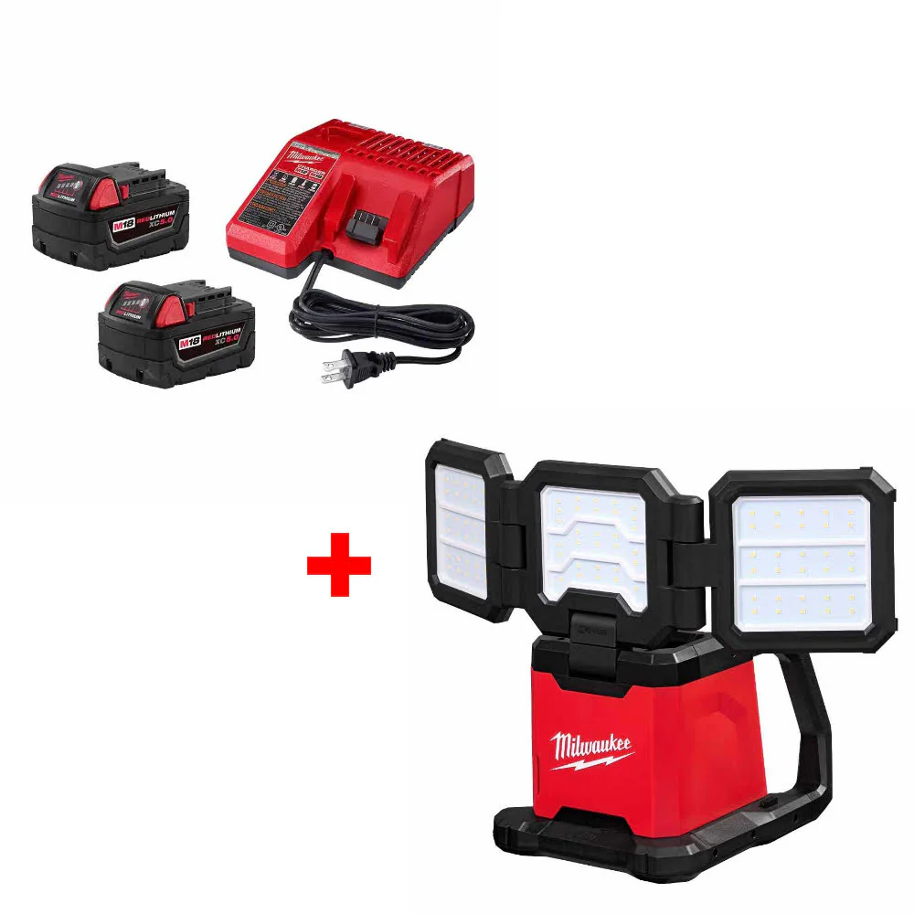 Milwaukee 48-59-1852B M18 18V Starter Kit W/ FREE 2368-20 M18 Flood & Area Light - Mactool Shop