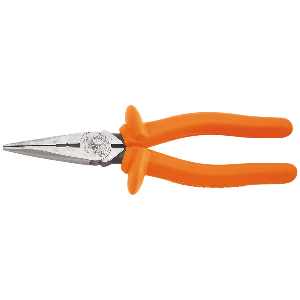 Klein Tools D203-8-INS Long Nose Pliers, Insulated, 8