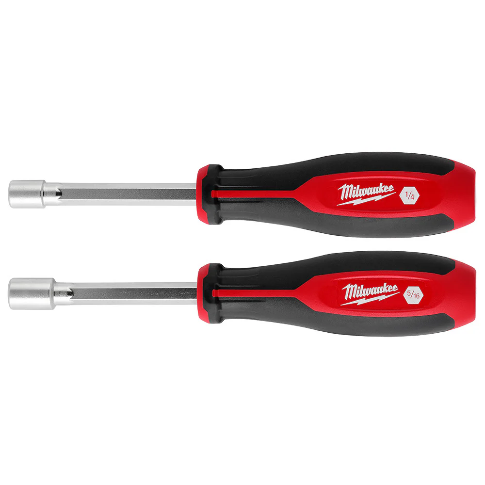 Milwaukee 48-22-2542 2pc SAE HollowCore Magnetic Nut Driver Set - Mactool Shop