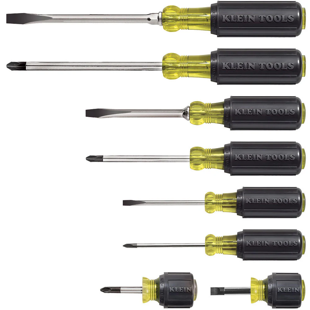 Klein Tools 85078 Screwdriver Set, Multi-Application, 8-Piece - Mactool Shop