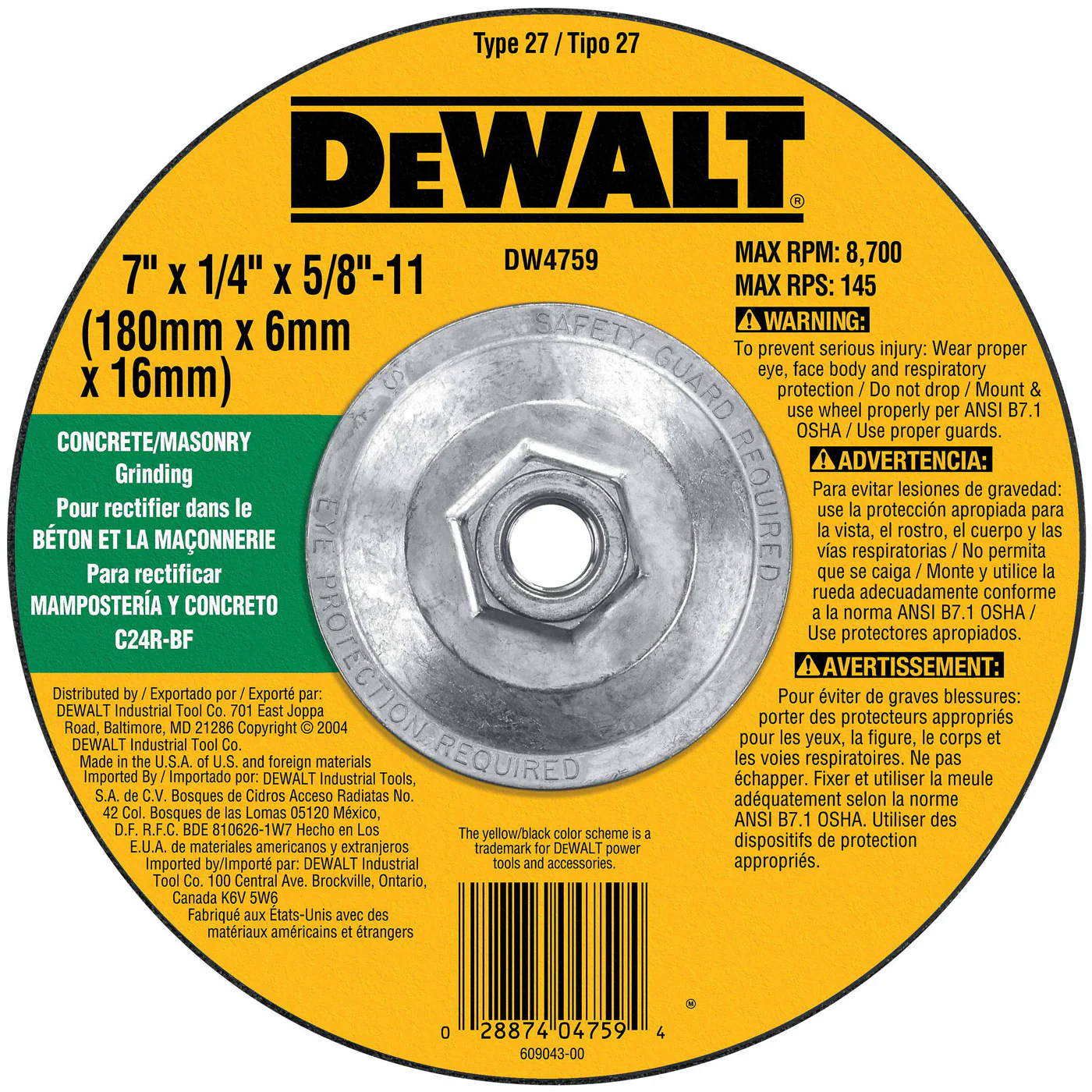 DeWalt DW4759 7