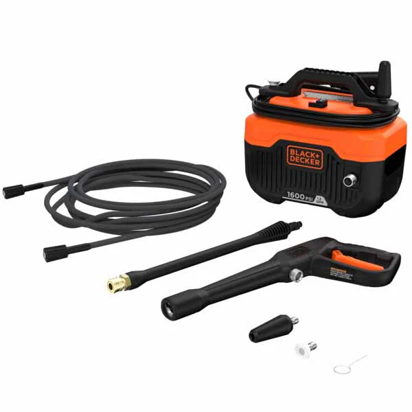 Black & Decker BEPW1600 1,600 MAX PSI 1.2 GPM Electric Cold Water Pressure Washer - Mactool Shop