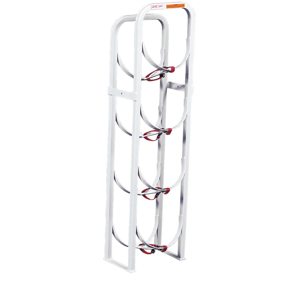 WeatherGuard 9864-3-01 Refrigerant Tank Rack, 4 x 30 lbs, 48.5