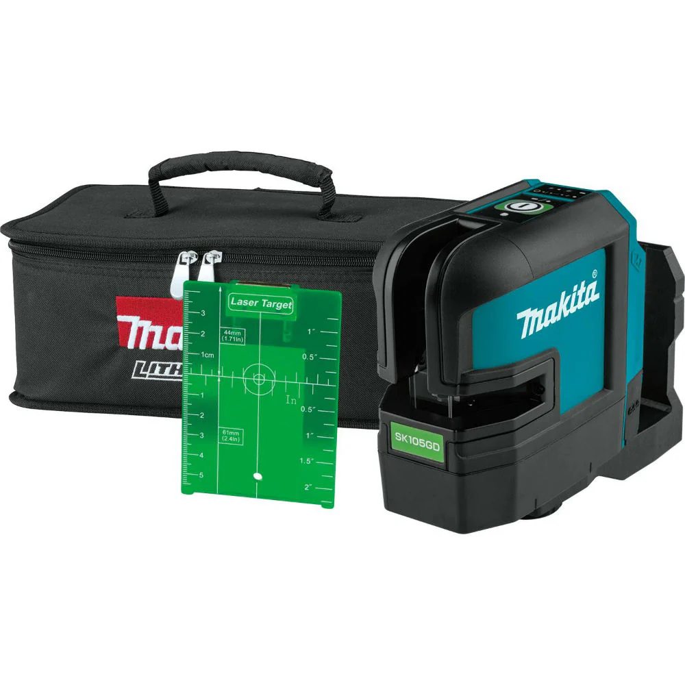 Makita SK105GDZ 12V Max CXT Self-Leveling Cross-Line Green Beam Laser - Mactool Shop