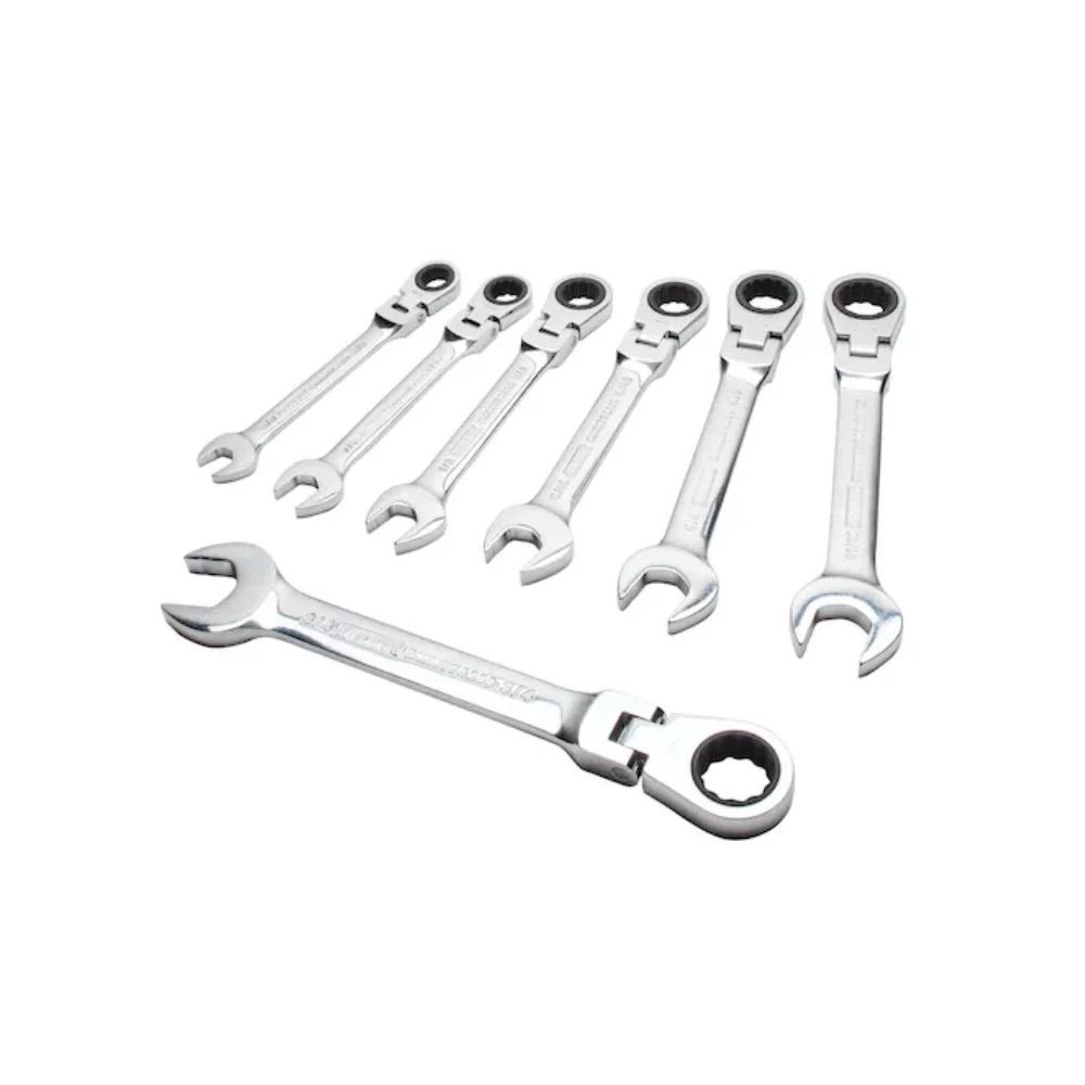 DeWalt DWMT74195 7 Piece SAE Ratcheting Flex Head Combo Wrench Set - Mactool Shop