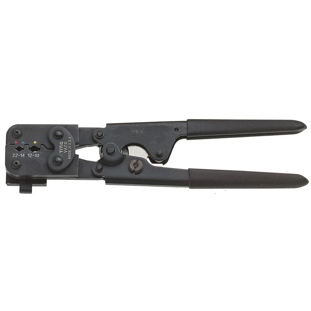 Klein T1710 Compound Action Ratcheting Crimper - Insulated Terminals - Mactool Shop