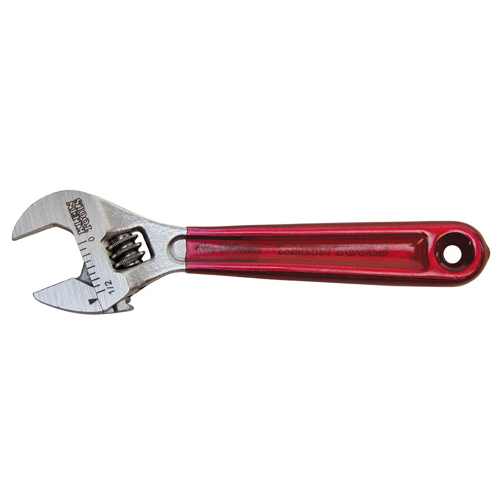 Klein Tools D506-4 Adjustable Wrench, Plastic Dipped, 4