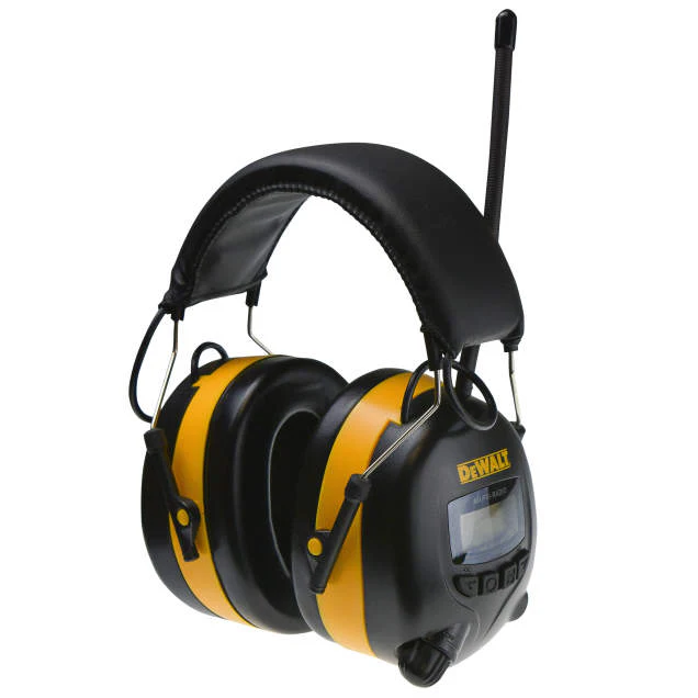 Dewalt DPG15 Digital AM/FM Hearing Protector, Black/Yellow - Mactool Shop
