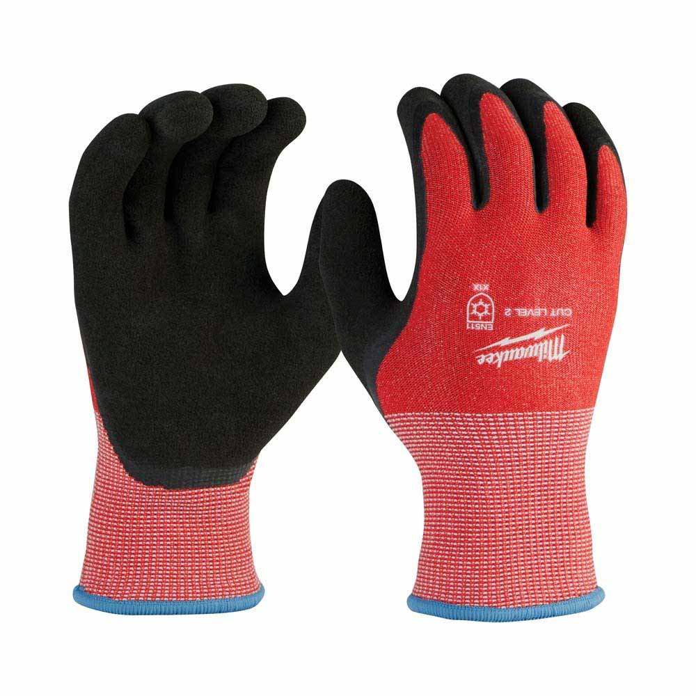 Milwaukee 48-73-7921 Cut Level 2 Winter Dipped Gloves - M - Mactool Shop