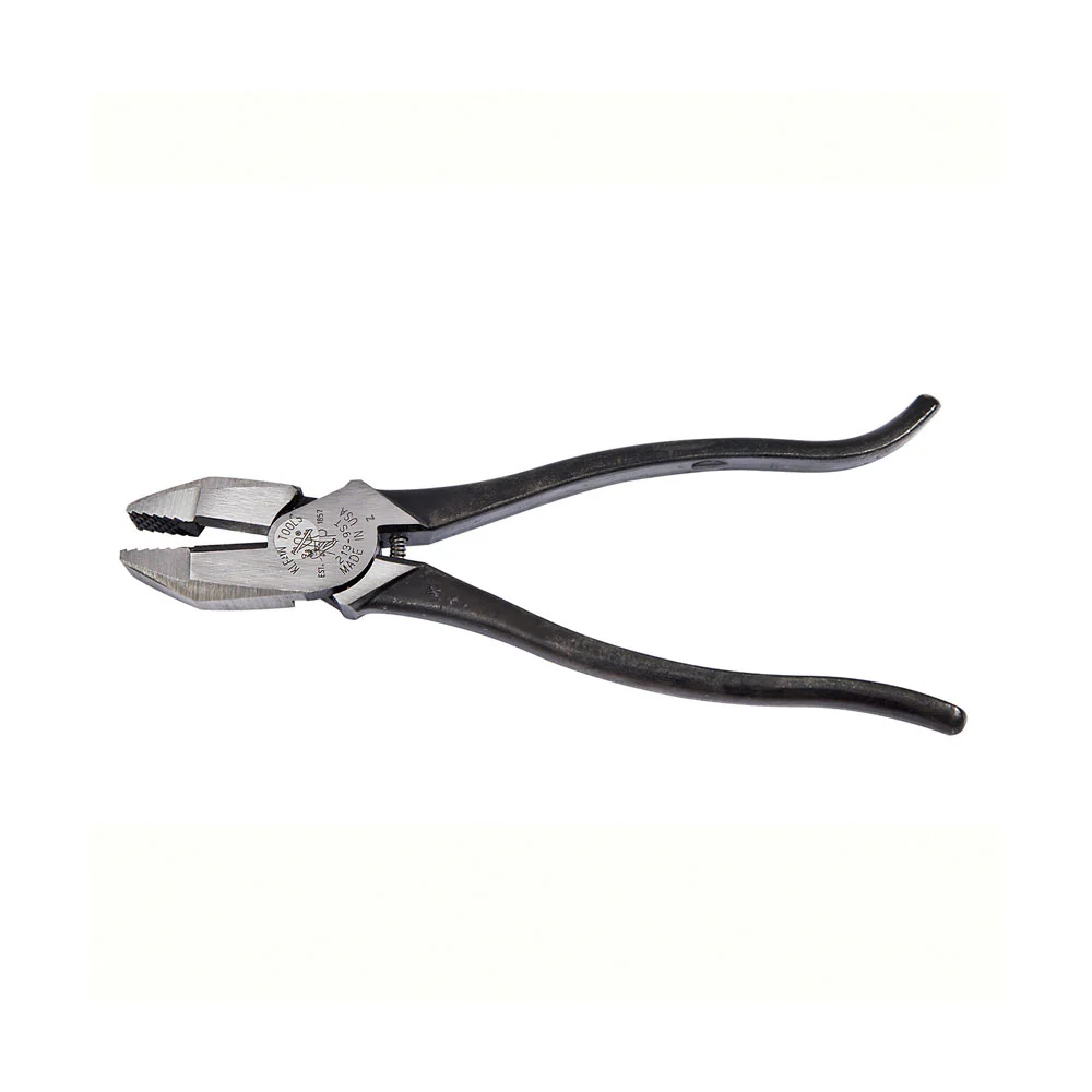 Klein Tools 213-9ST Ironworker's Pliers, Aggressive Knurl, 9