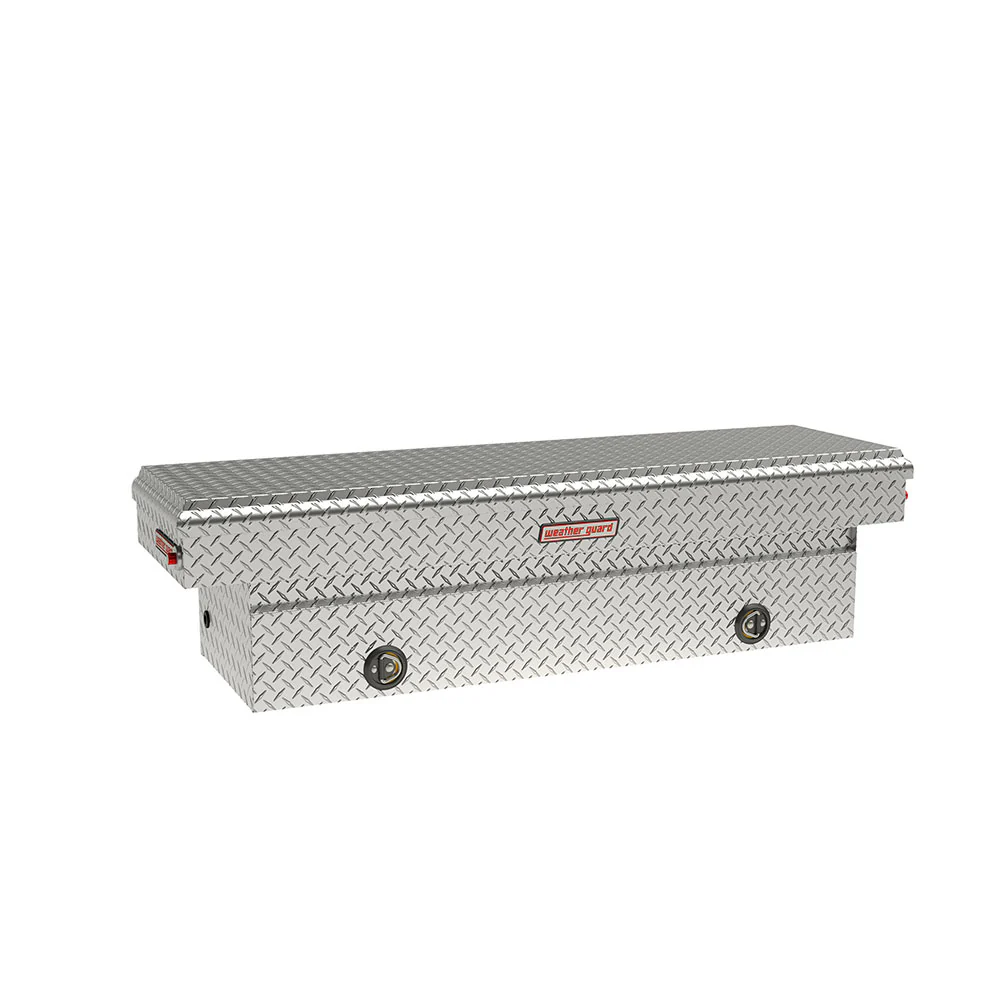 WeatherGuard 127-0-2LS Aluminum Saddle Box: Integrated Lighting, Std, Full Standard - Mactool Shop
