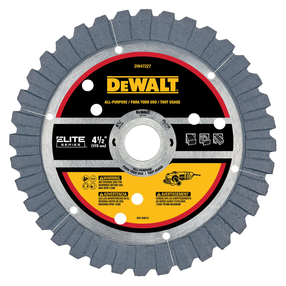 DeWalt DW47227 Elite Series 4.5 IN. All-Purpose Diamond Blade - Mactool Shop