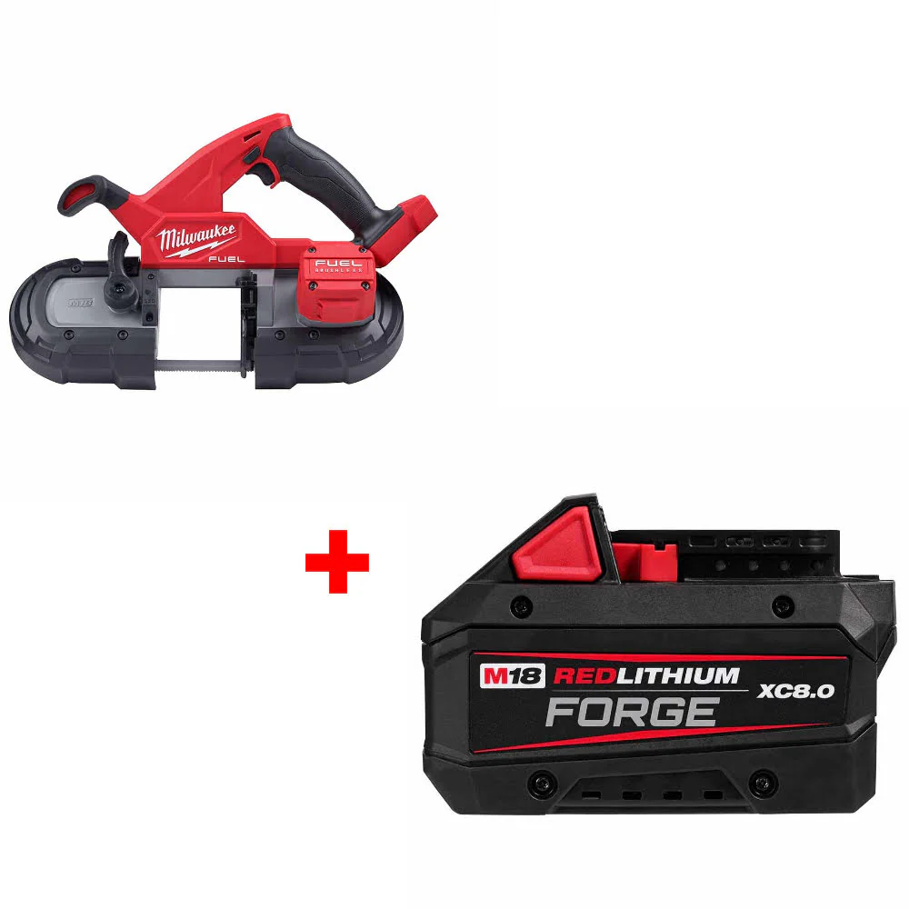 Milwaukee 2829-20 M18 FUEL Band Saw, Bare W/ FREE 48-11-1881 M18 Battery Pack - Mactool Shop