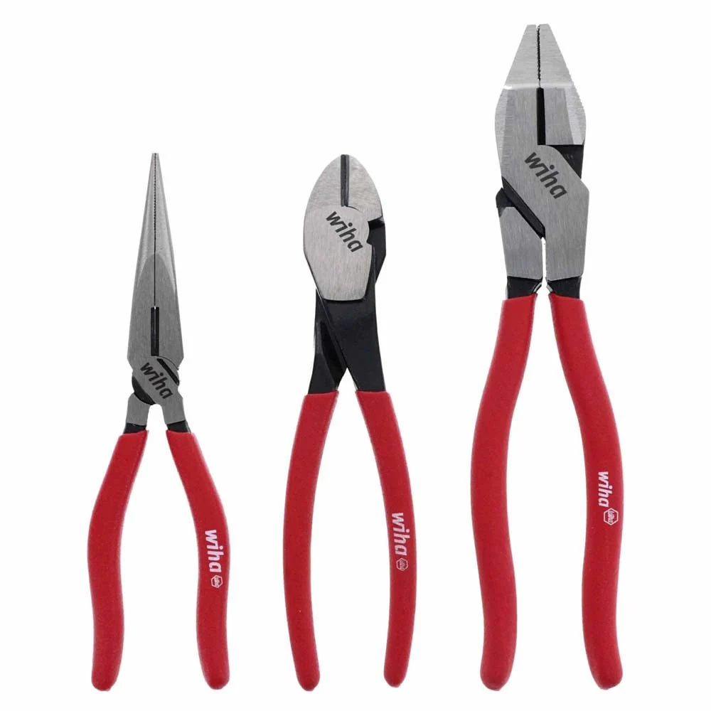 Wiha 32634 3 Piece Classic Grip Pliers and Cutters Set - Mactool Shop