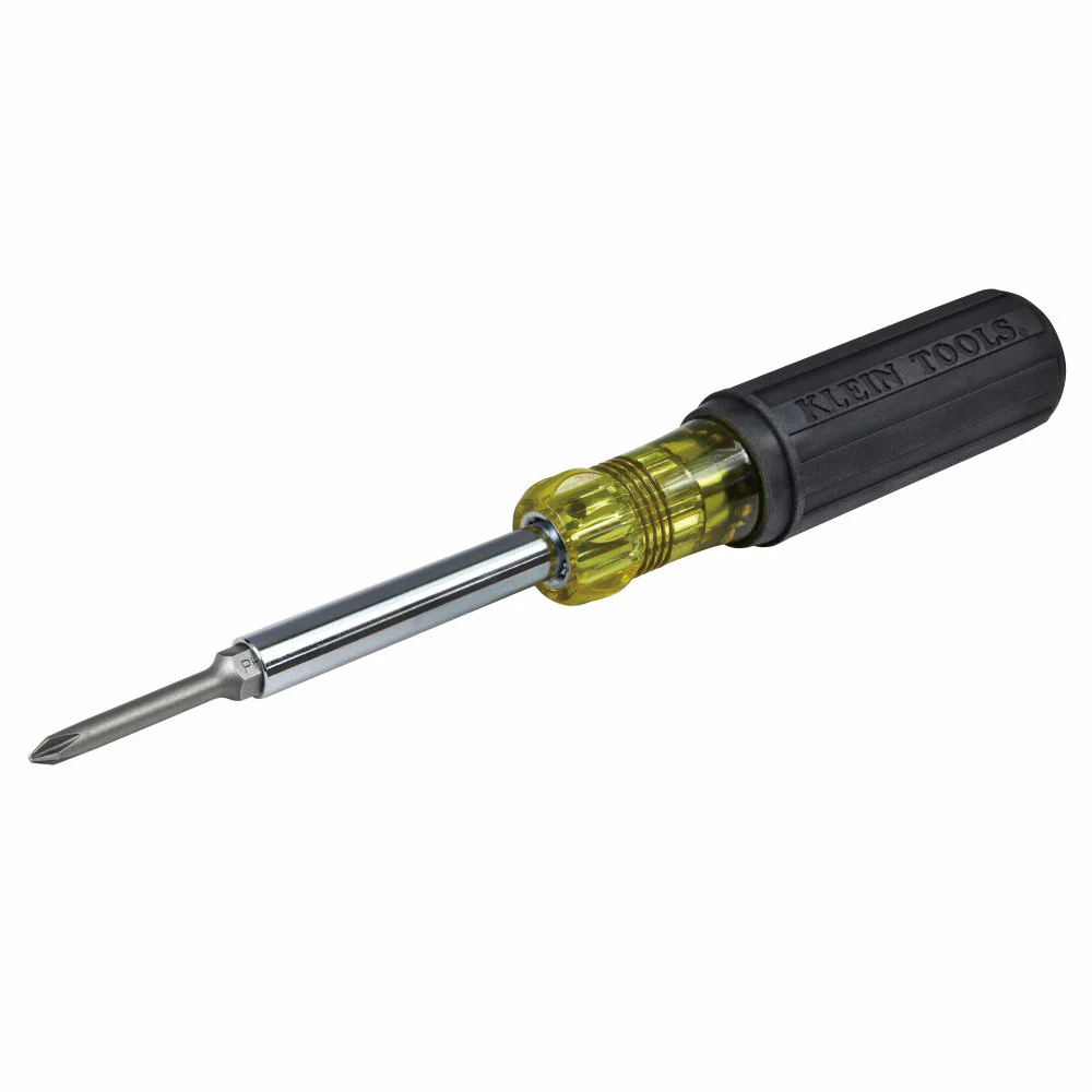 Klein Tools 32559 Multi-Bit Screwdriver / Nut Driver, 6-in-1, Extended Reach, Ph, Sl - Mactool Shop
