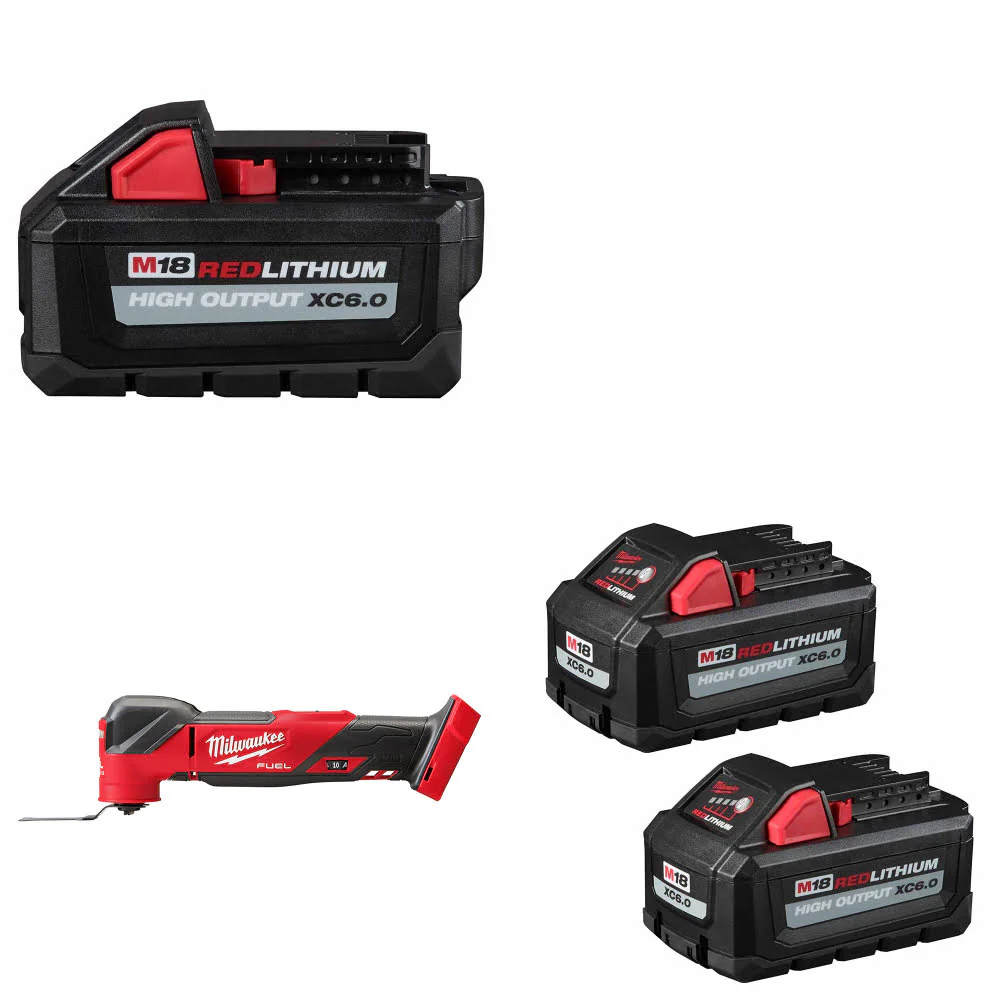 Milwaukee 48-11-1865 M18 Battery Pk W/ 2836-20 M18 Multi-Tool & FREE Battery-2Pk - Mactool Shop