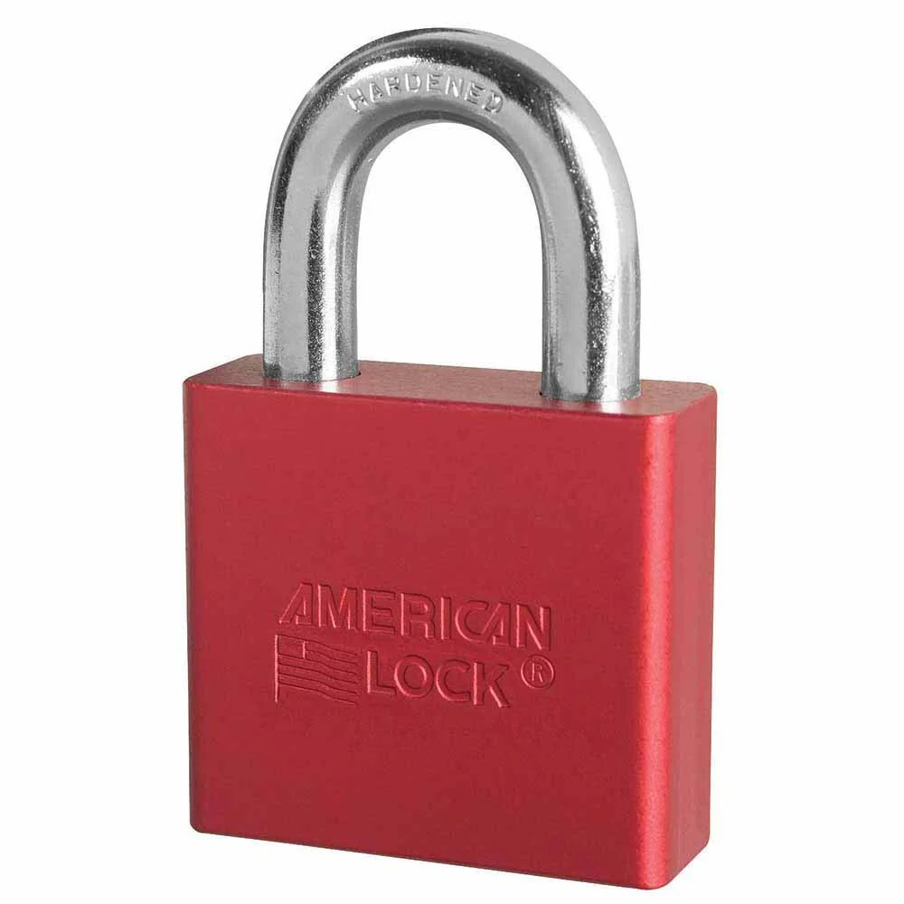 American Lock A1305KARED-52583 A1305 Red Solid Body Padlock - Keyed Alike #52583 - Mactool Shop