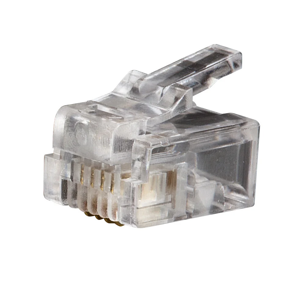 Klein Tools VDV826-601 Modular Telephone Plugs RJ11 6P4C, 25-Pack - Mactool Shop