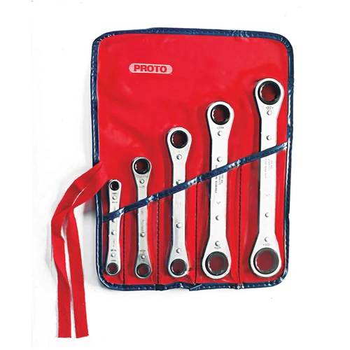 Proto J1190A 5 Pc. Ratcheting Box Wrench Set - 12 Point - Mactool Shop