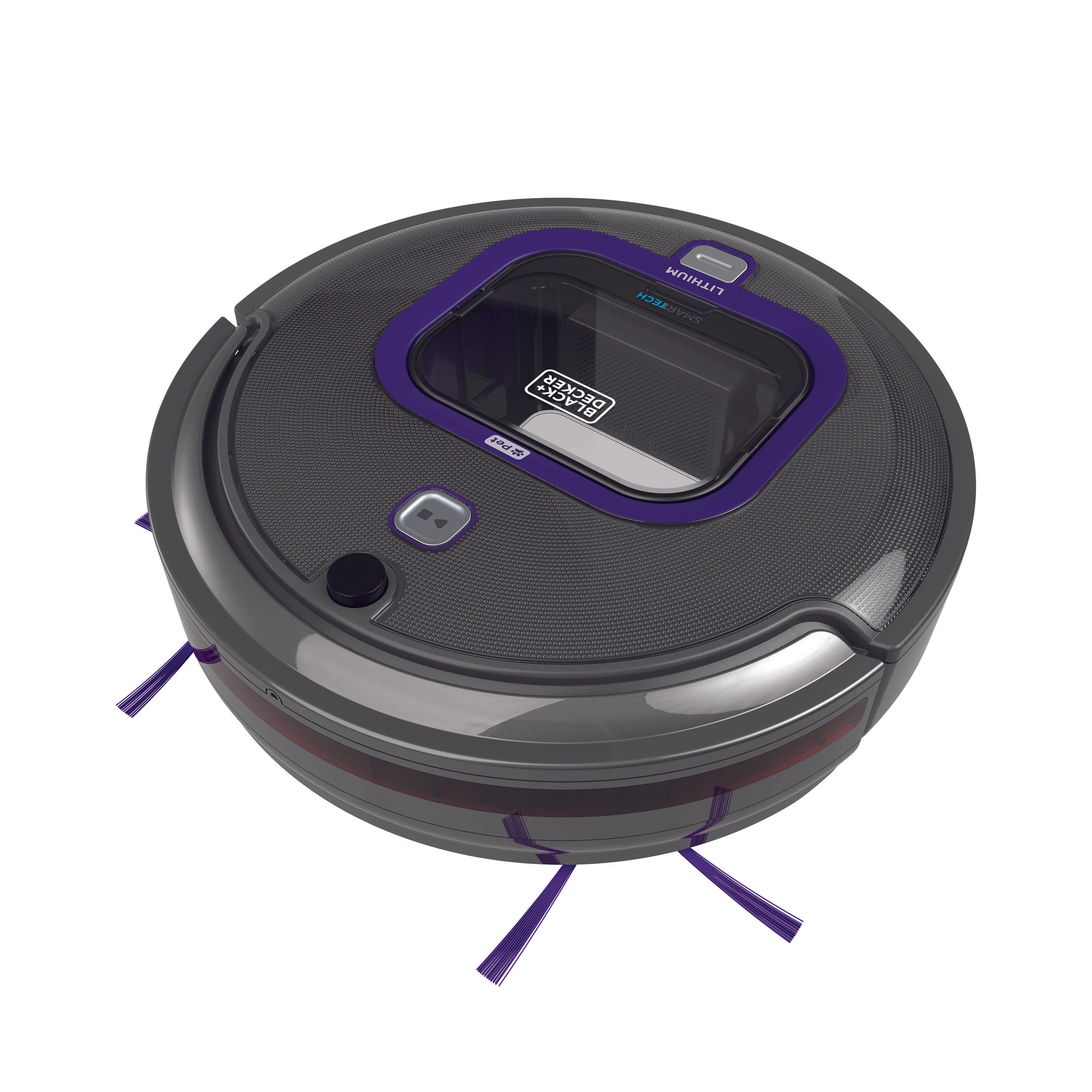 Black & Decker HRV425BLP PET Lithium-Ion Robotic Vacuum with LED and Smartech - Mactool Shop
